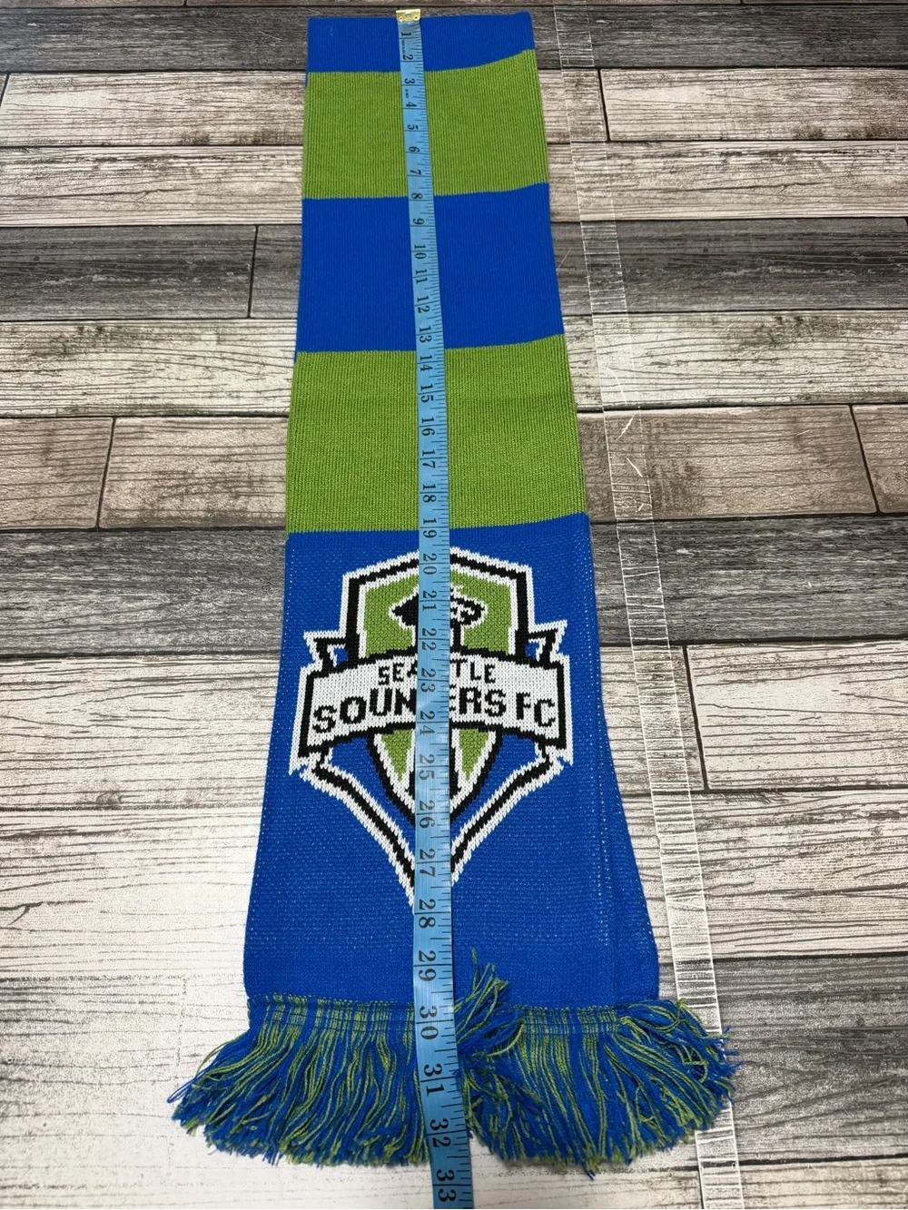 Ruffneck Seattle Sounders Fc MLS Scarf Blue Green Acrylic